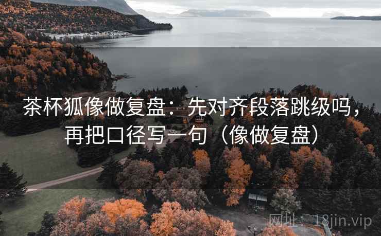 茶杯狐像做复盘:先对齐段落跳级吗,再把口径写一句(像做复盘) 茶杯狐像做复盘:先对齐段落跳级吗,再把口径写一句(像做复盘)